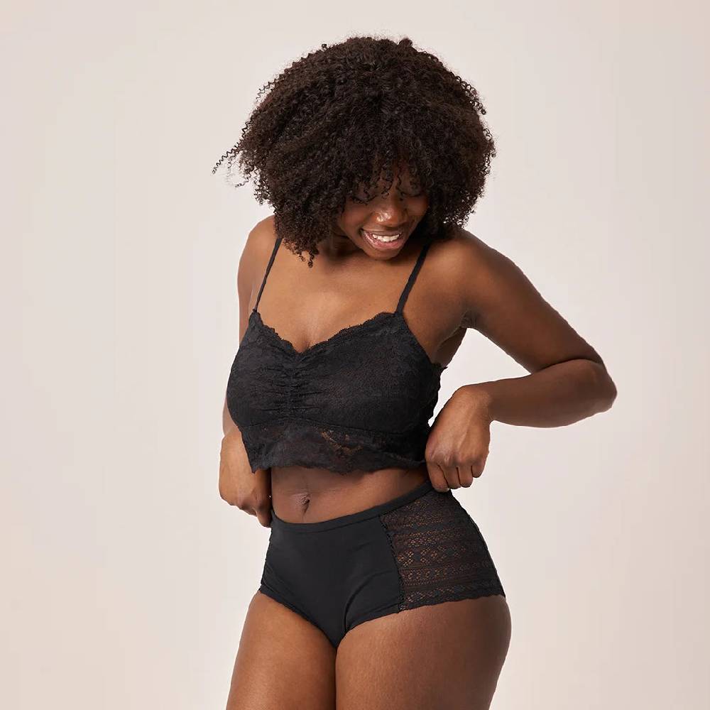 Snocks High Waist Hipster Panties mit Spitze aus Bio-Baumwolle Neueste Mode