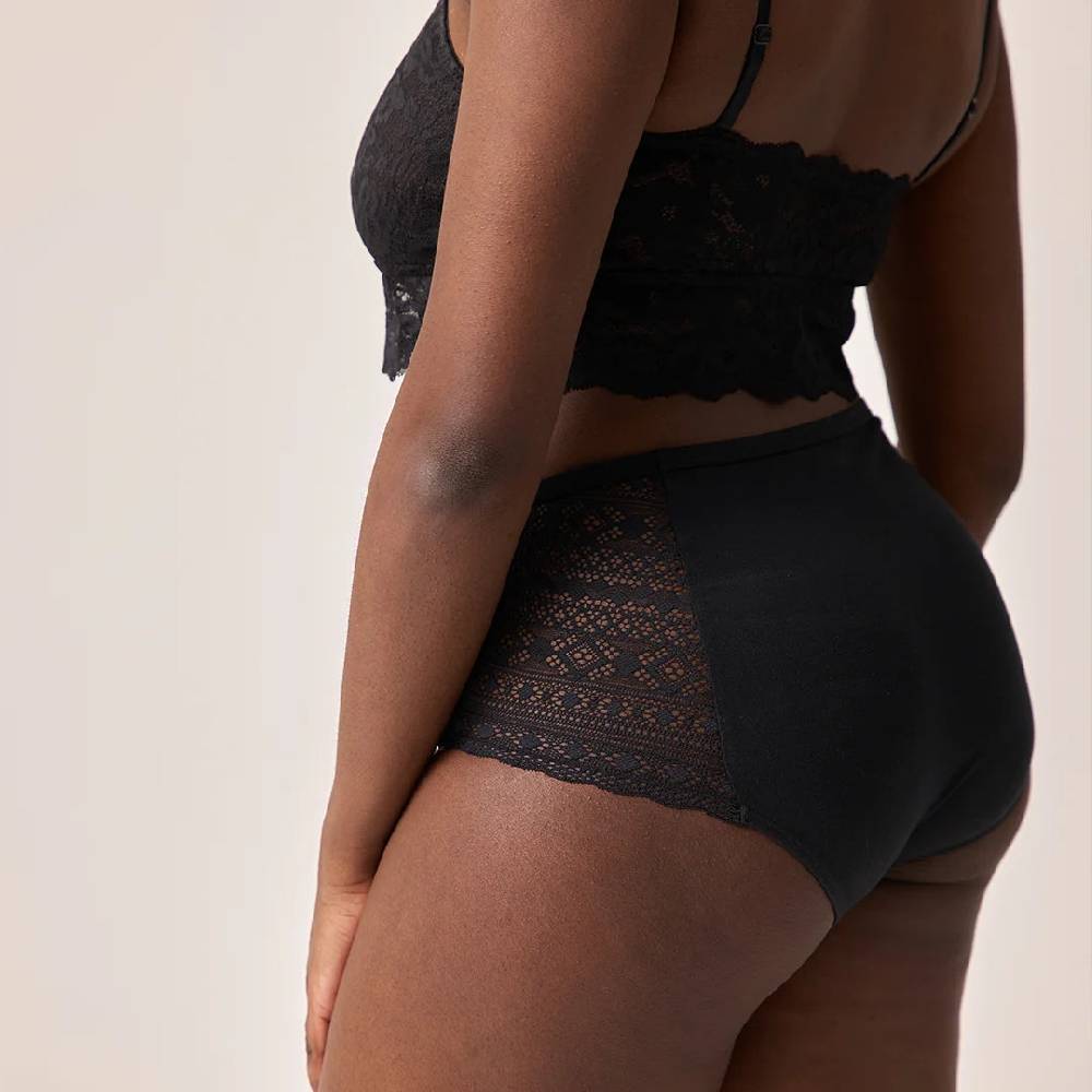 Snocks High Waist Hipster Panties mit Spitze aus Bio-Baumwolle Neueste Mode