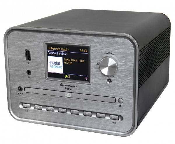 Soundmaster Stereo Musikcenter mit WLAN-Internet/DAB+/UKW-Radio, CD/MP3, USB, Bluetooth®, APP-Steuerung Fabrikpreis