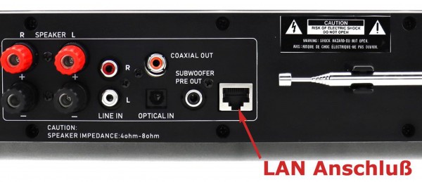 Soundmaster Multi Audio System mit 2x50W,WLAN/LAN-Internet/DAB+/UKW-Radio,CD/MP3,USB,Bluetooth®,APP-Steuerung Versandkostenfrei