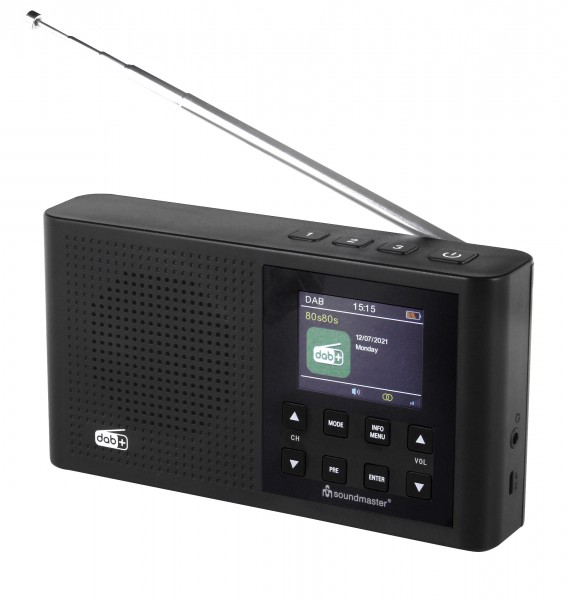 Soundmaster DAB+/UKW Radio mit Li-Ion Akku, Festsenderspeichertasten Exklusivangebot