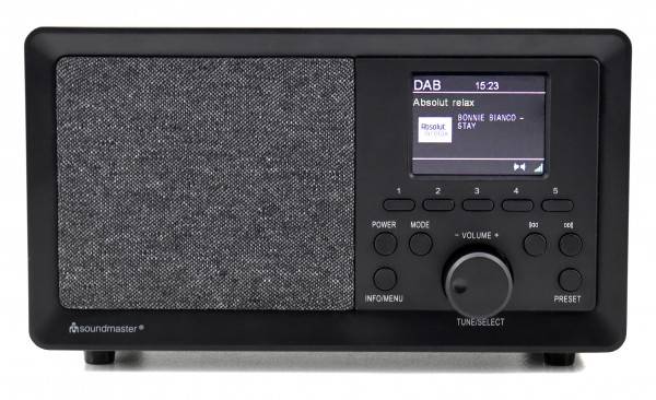 Soundmaster DAB+/UKW-RDS Radio mit Farbdisplay, Senderspeichertasten Black Friday
