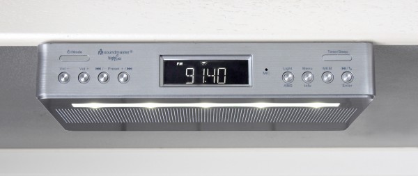 Soundmaster Küchenunterbauradio mit DAB+/UKW, Bluetooth®, LED-Arbeitsplatzbeleuchtung Blitzangebot