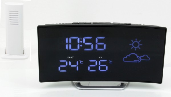 Soundmaster UKW Funkuhrenradio mit Wettervorhersage und kabellosem Außensensor Saisonale Angebote