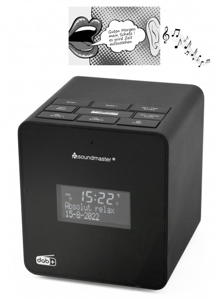 Soundmaster DAB+/UKW Uhrenradio mit Aufnahmefunktion zum individuellen Wecken Riesige Ersparnisse