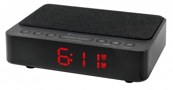 Soundmaster UKW-PLL Uhrenradio mit kabelloser Ladefunktion Tiefpreis