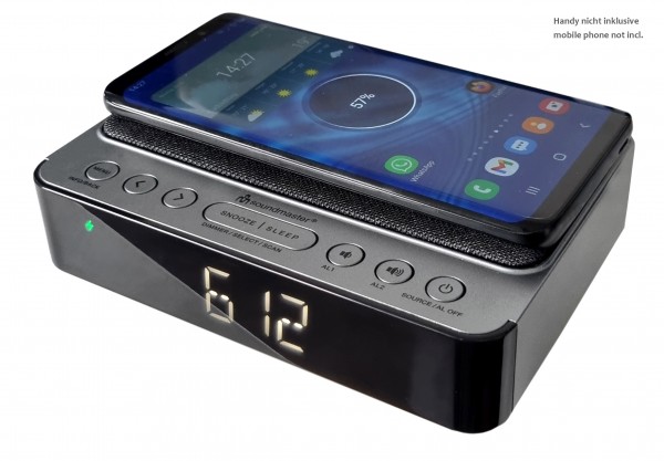 Soundmaster DAB+/UKW Uhrenradio mit kabelloser Ladefunktion Begrenzte Freigabe