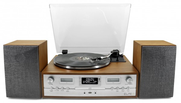 Soundmaster Retro HiFi Anlage mit Plattenspieler, DAB+/UKW, CD/MP3, USB, Bluetooth® Bis zu 60% Rabatt