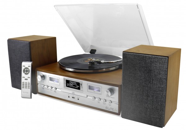 Soundmaster Retro HiFi Anlage mit Plattenspieler, DAB+/UKW, CD/MP3, USB, Bluetooth® Bis zu 60% Rabatt