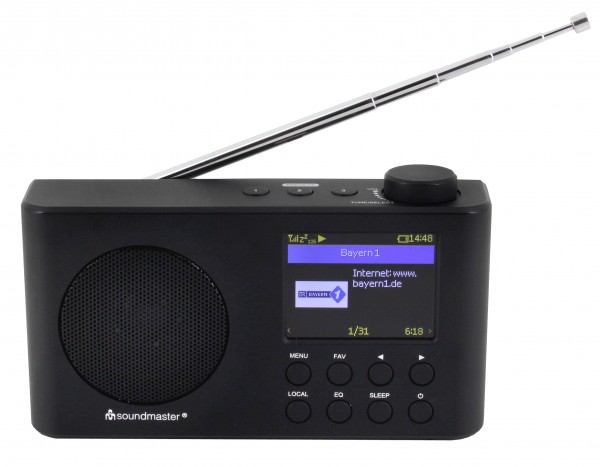 Soundmaster Portables WLAN-Internet/DAB+/UKW-Radio mit Bluetooth®, Li-Ion Akku Sonderangebot der Fabrik