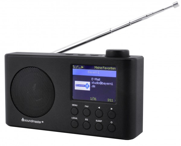 Soundmaster Portables WLAN-Internet/DAB+/UKW-Radio mit Bluetooth®, Li-Ion Akku Sonderangebot der Fabrik