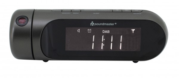 Soundmaster DAB+/UKW Uhrenradio mit Projektion Clearance-Verkauf