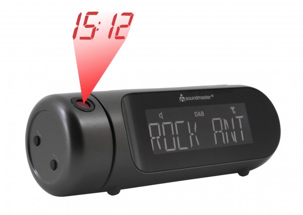 Soundmaster DAB+/UKW Uhrenradio mit Projektion Clearance-Verkauf