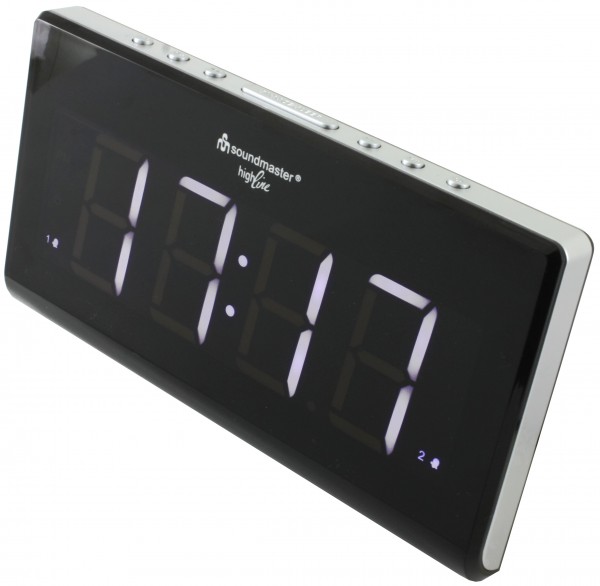 Soundmaster Jumbo LED Uhrenradio mit Dimmer Speichern exportieren