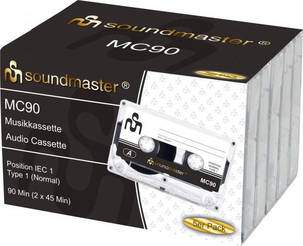 Soundmaster soundmaster - IEC1 Leerkassette im 5er Pack zollfrei