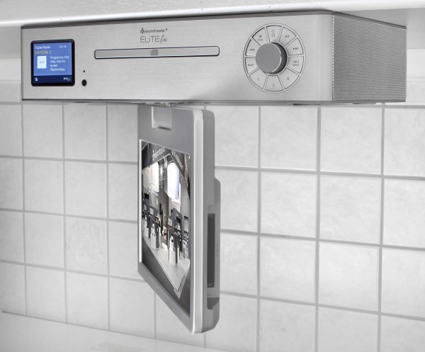 Soundmaster Küchenunterbau Multi Media Center mit TV (25 cm – DVB-T2/C), DAB+/UKW-Radio, CD/MP3, USB, Bluetooth® Fabrikverkauf