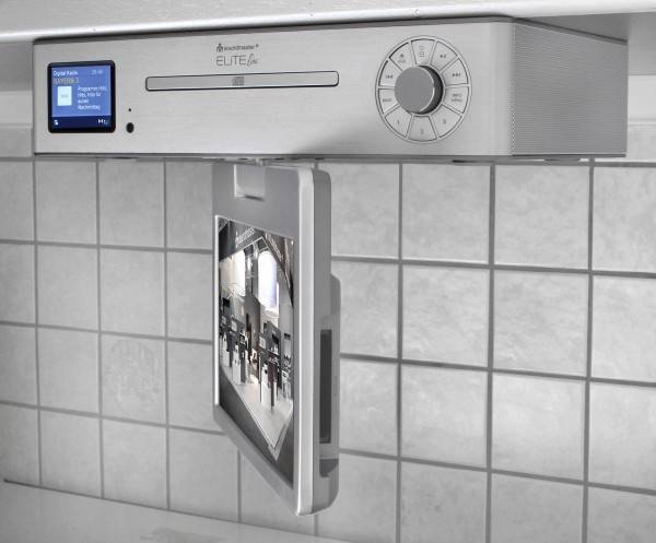 Soundmaster Küchenunterbau Multi Media Center mit TV (25 cm – DVB-T2/C), DAB+/UKW-Radio, CD/MP3, USB, Bluetooth® Fabrikverkauf