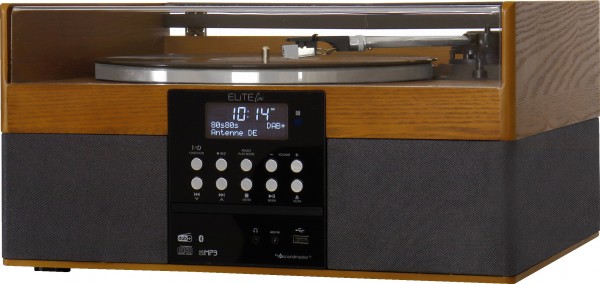 Soundmaster Stereoanlage mit Plattenspieler, DAB+/UKW Radio, CD/MP3, USB, Bluetooth®, Encoding Fabrikpreis