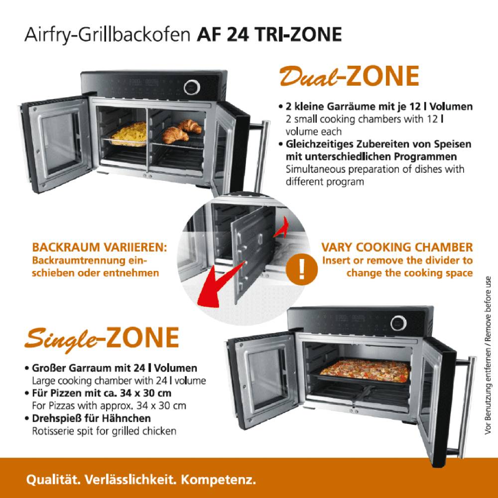 ﻿Steba Airfry-Grillbackofen AF 24 TRI-ZONE Limitierter Zeitrabatt