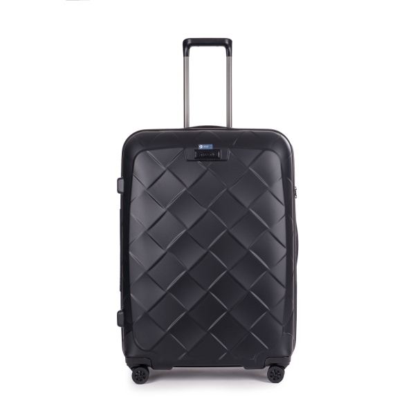 Stratic Leather&More - Hartschalen-Koffer L (bis 76cm), 4 Rollen, TSA Schloss matt black Großer Ausverkauf