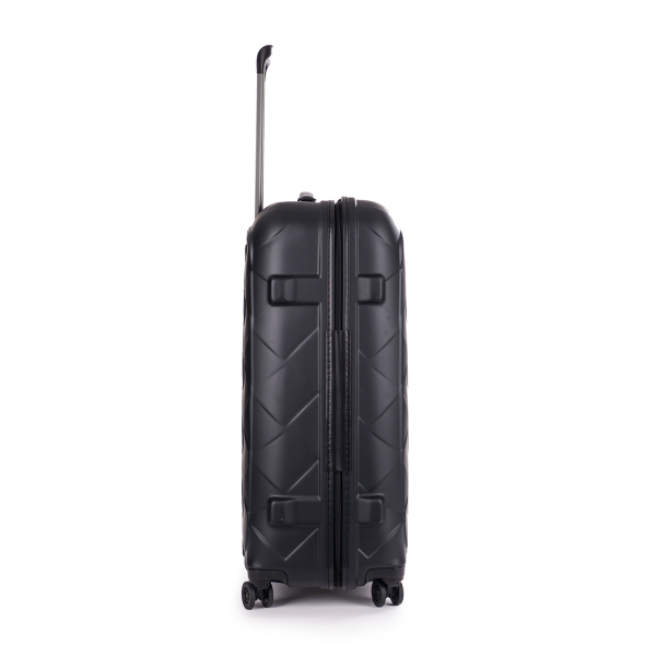 Stratic Leather&More - Hartschalen-Koffer L (bis 76cm), 4 Rollen, TSA Schloss matt black Großer Ausverkauf