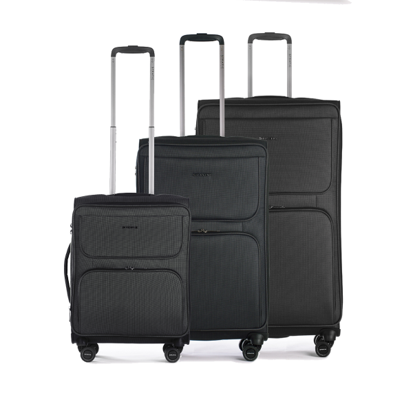 Stratic Bendigo Light + - Koffer-Set 3-teilig (S, M, L) black