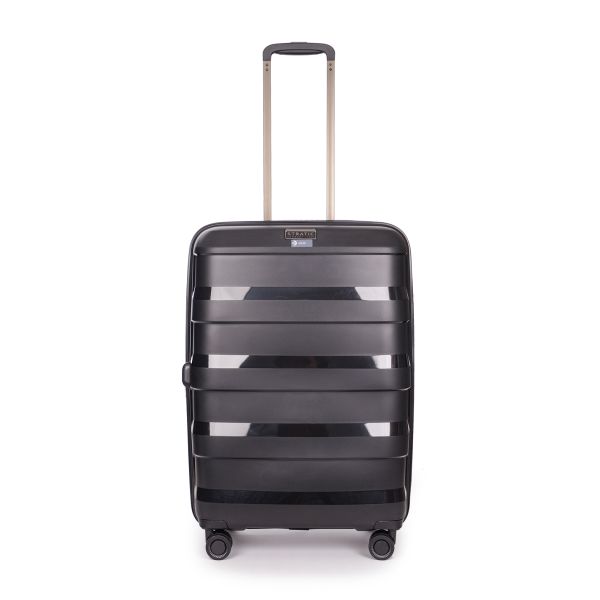 Stratic STRAW + - Koffer-Set 4-teilig (S, M, L, BC) black VIP-Rabatte