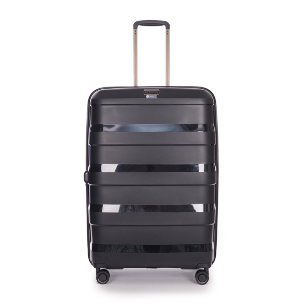 Stratic STRAW + - Koffer-Set 4-teilig (S, M, L, BC) black VIP-Rabatte